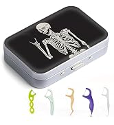 Gerkia Dental Floss Portable Case, Easy to Store Floss Picks of Various Sizes, Portable Dental Fl...