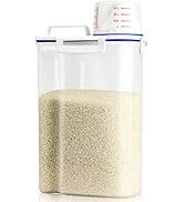 Viretec Rice Storage Container, 5Lbs Dry Food Airtight Container, Pet Dog Cat Food Canister, BPA ...