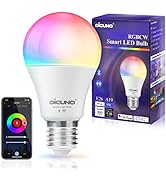 DiCUNO Smart Light Bulbs, Full Color Changing Bulb, Work with Alexa, Google Assistant, No Hub Req...