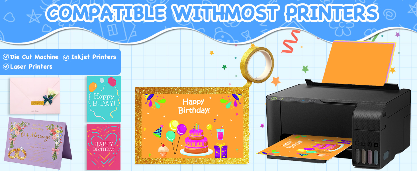 8.5 x 11 inch colored cardstock