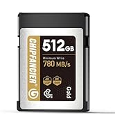 CHIPFANCIER CFexpress 2.0 Type B 512GB Memory Card Up to 1750MB/s Read 1420MB/s Write-Raw 8K Vide...