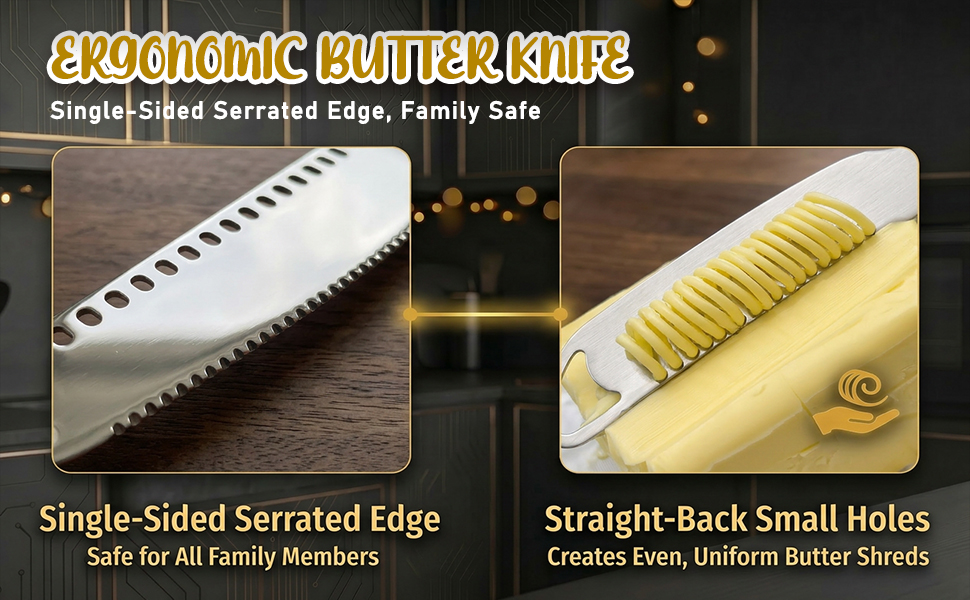 Multifunctional Ergonomic Butter Knife &amp;amp; Girolle Cheese Shaver