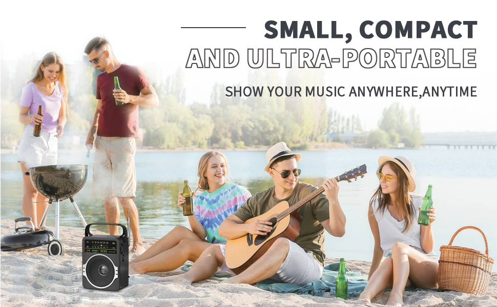 bluetooth am fm radio speaker