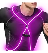 Zacro Reflective Running Vest 11 Light Modes 360°High Visibility Light up Running Vest for Cyclin...