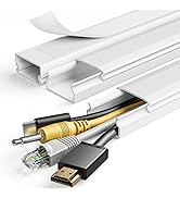 Yecaye TV Cord Hider, 47In Cord Cover, Large Cable Hider, Wire Covers for 4 Cords, Cable Raceway ...