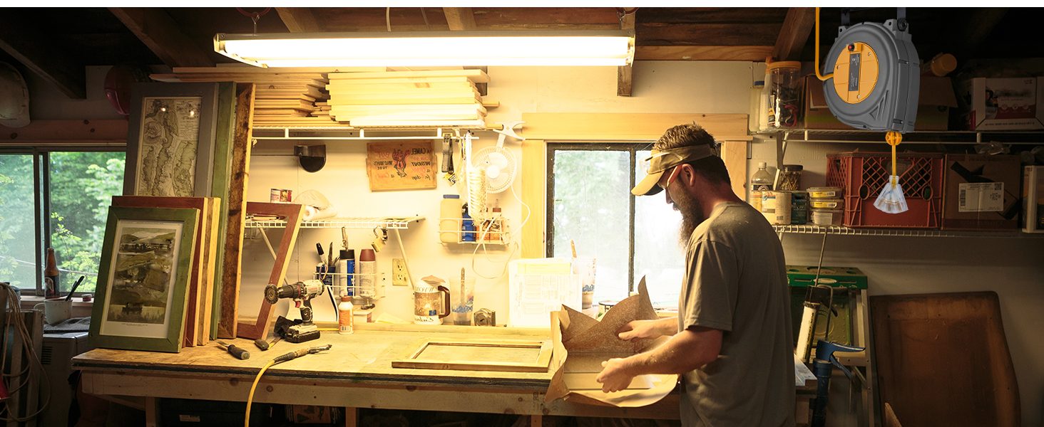 wall mount extension cord reel