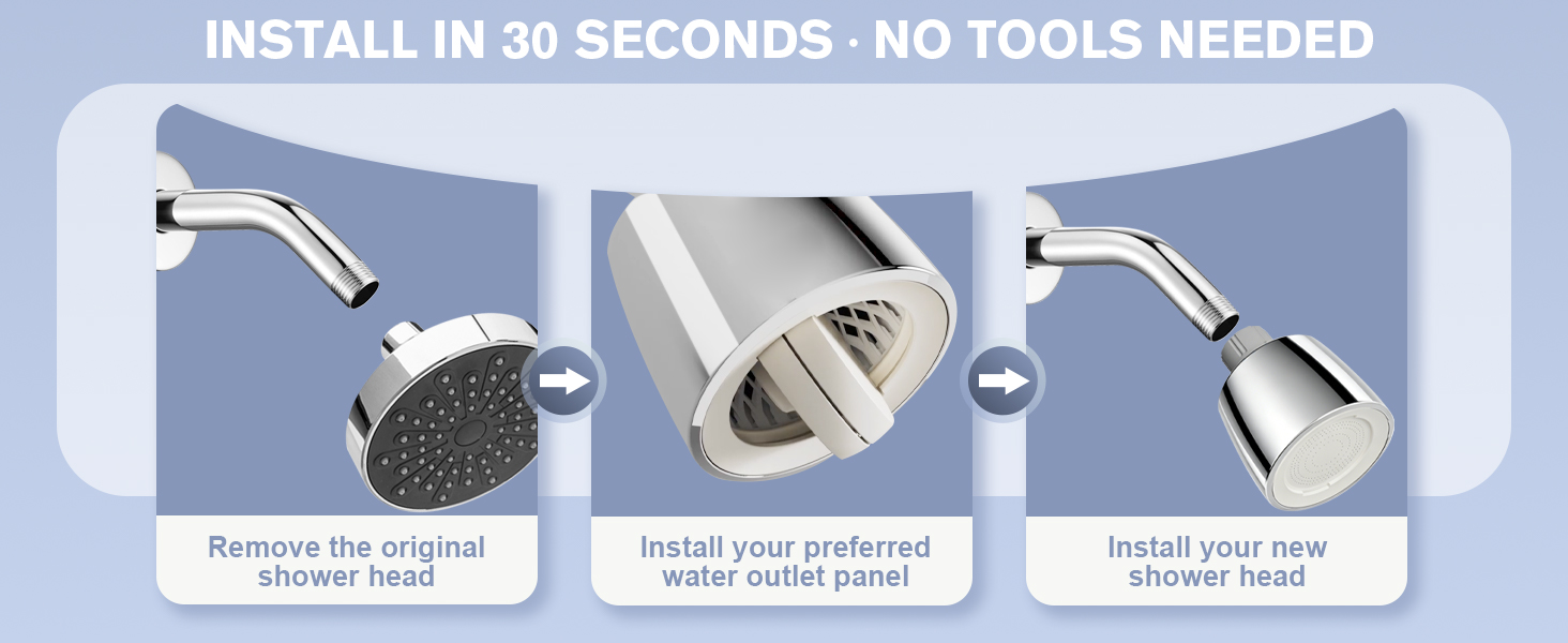 fixed shower head