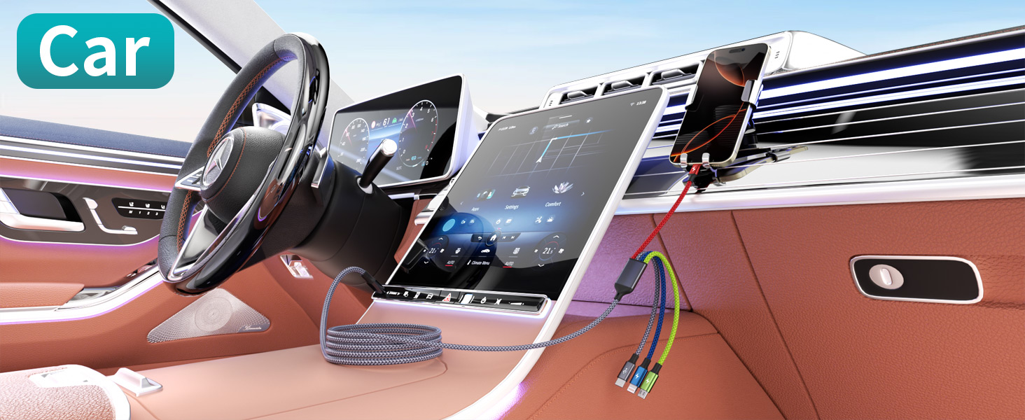 4 in 1 USB multi charger cable