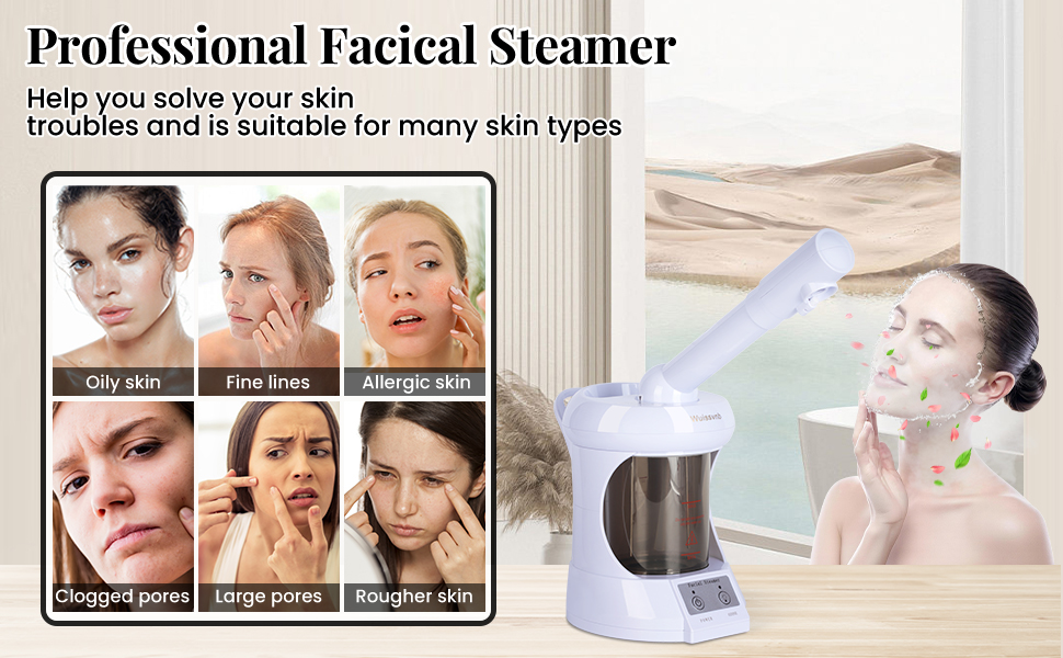 2-in-1 Hair and Facial Steamer