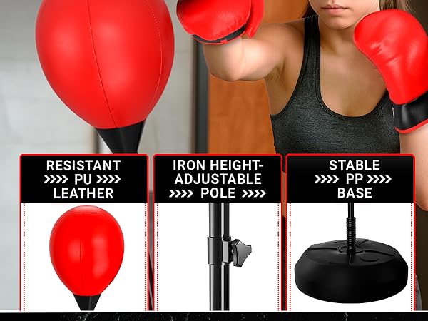 boxing kit freestanding punching bags with stand stand up punching bag standing boxing bag