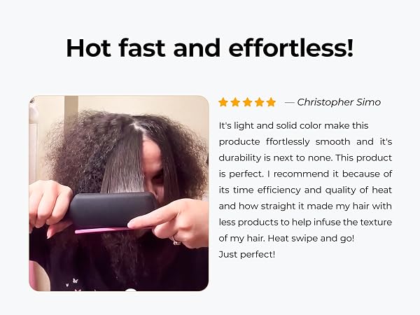 Fast Heat Hair Straightener