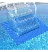 PAMASE Swimming Pool Ladder Step Mat - 36" x 36" Large Non-Slip Texture Pad for In-ground or Abov...