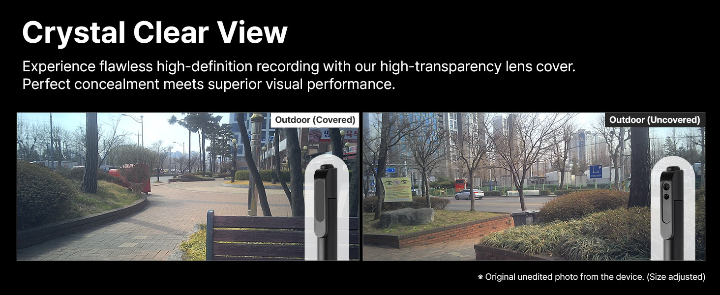 Outdoor park recording sample demonstrating clear video capture in bright daylight