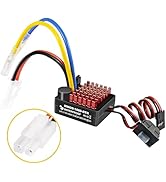 9IMOD WP 1060 2-3s 60A Brushed ESC [Tamiya Plug] Waterproof Brushed Electronic Speed Controller w...