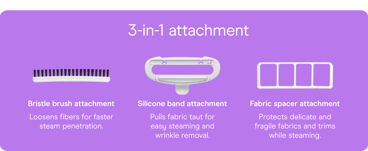 Conair garment steamer clothes turbo extreme steam fabric cloth handheld attachments wrinkle remove.