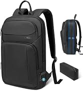 Backpack for Men Slim &amp; Expandable Travel Laptop Backpack with USB Charging Port Water Resistant ...