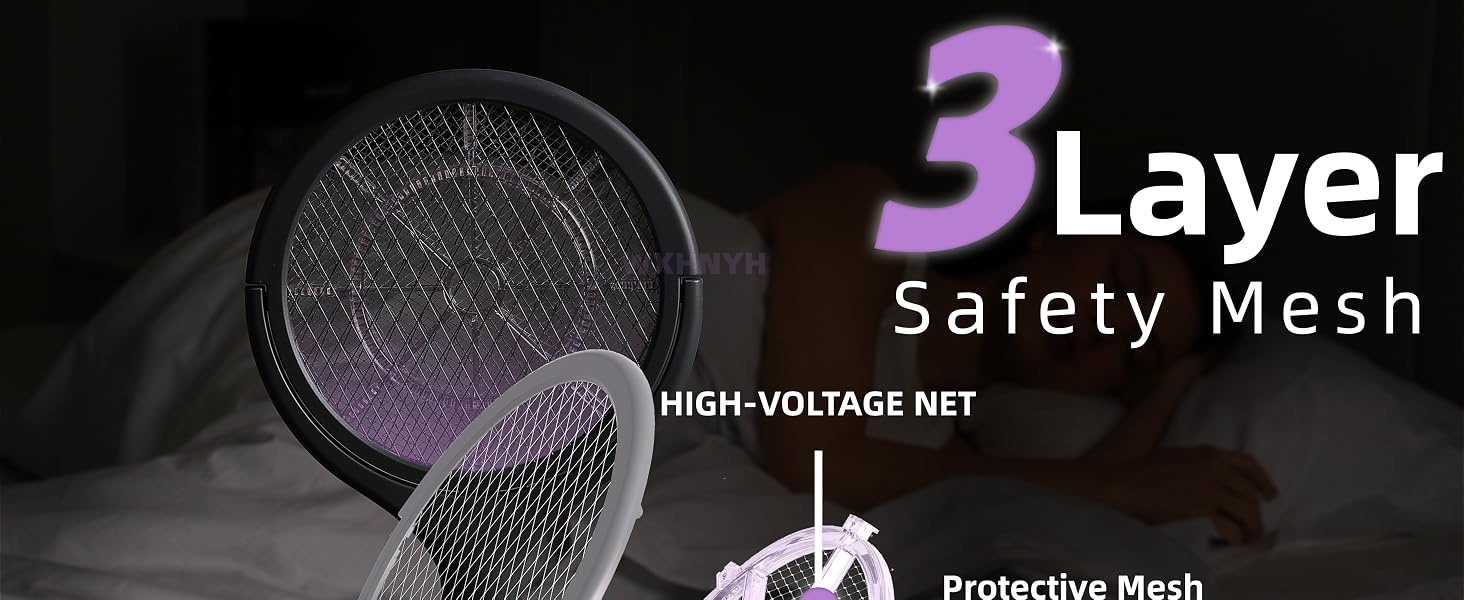Electric Fly Swatter with Extendable Handle