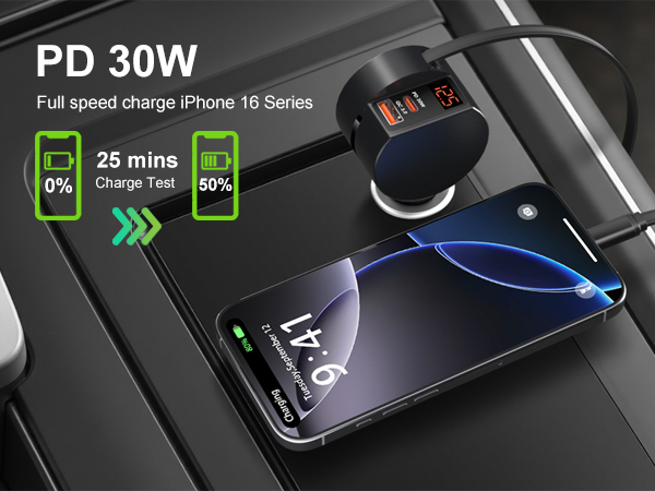 retractable car charger