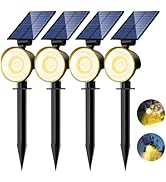 nipify 4 Pack Solar Lights Outdoor Waterproof, 53 LED Solar Spot Lights with 3 Modes Landscape Sp...