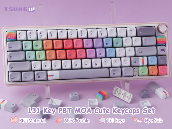 cute moa keycaps