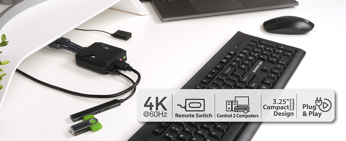 GCS92HU - 2-Port 4K HDMI Switch 2