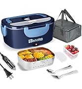 LBMVRB Electric Lunch Box for Adults, 80W Fast Heating 1.5L, Detachable Stainless Steel Food Warm...