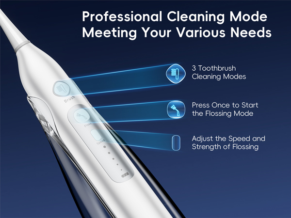 Electric Toothbrush with Water Flosser