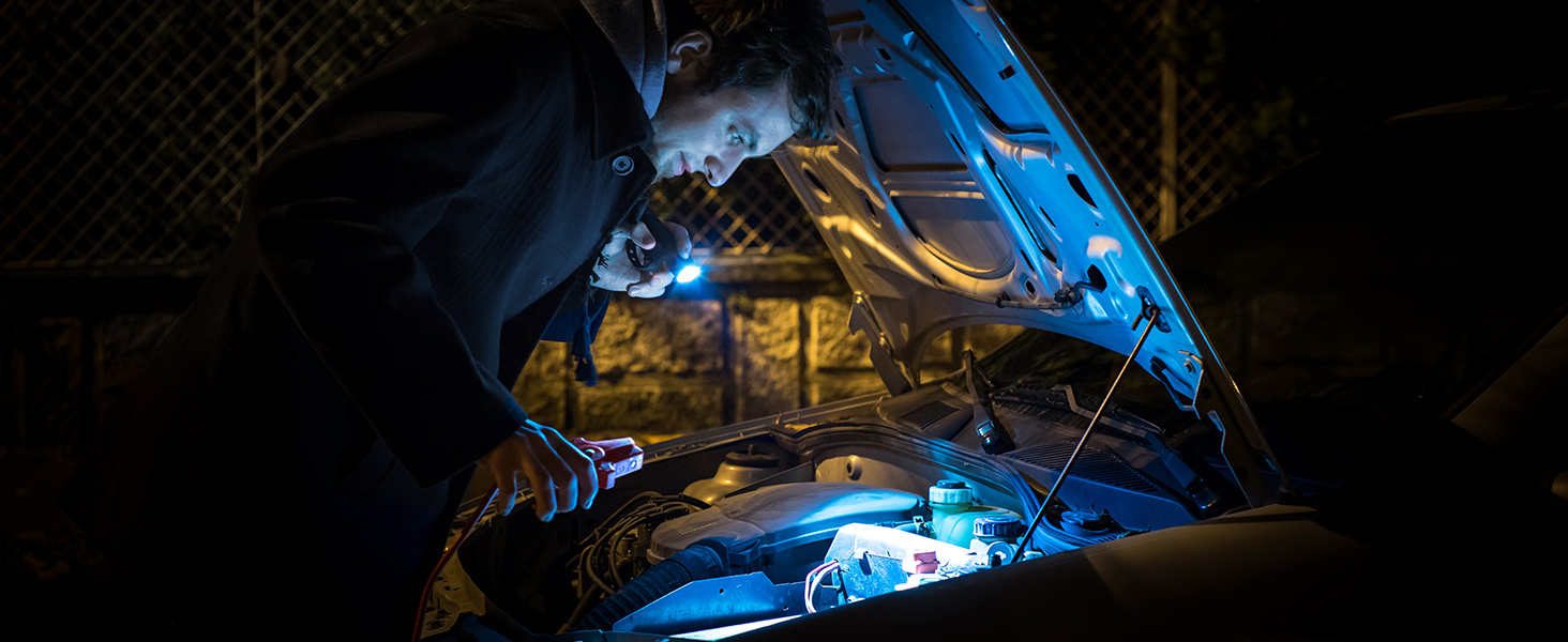 led flashlight for car repairing