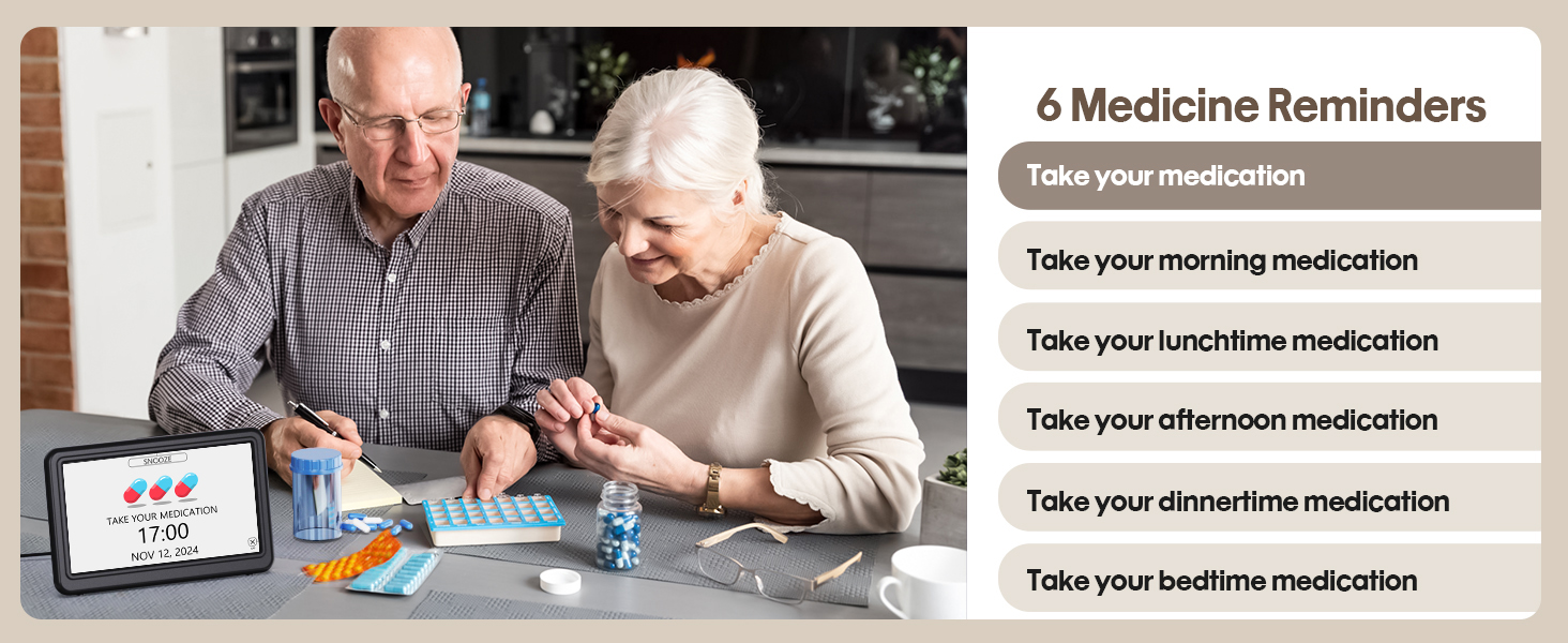 6 medicine reminders