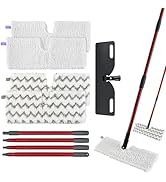 Microfiber Mops for Floor Cleaning, Dust Mop for Hardwood Floors with 2 Heavy Scrub Mop Pads, 2 M...