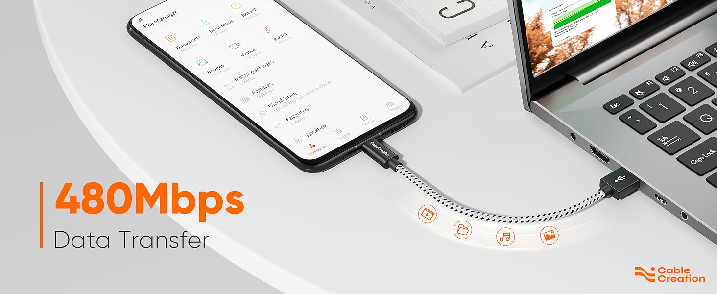 short micro usb cable