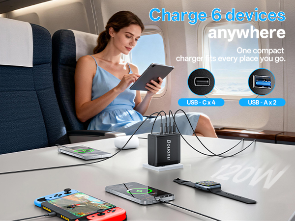 Can power 6 devices simultaneously