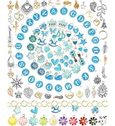 FIVEIZERO 216PCS Jewelry Making Bracelet Charms Enamel Pendants for DIY Necklace Earring Bracelet...
