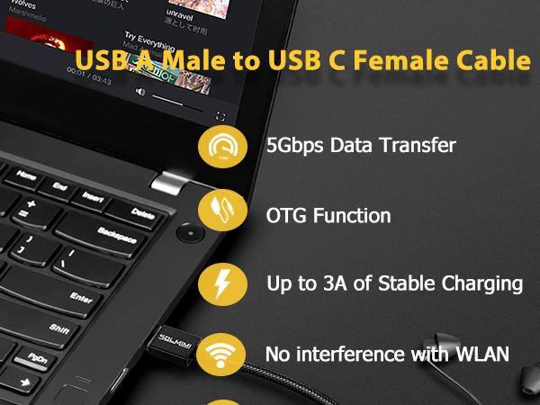 usb c female to usb male adapter usb c female to usb male cable