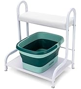 Udefineit Stable Esthetician Foot Bath SPA Trolley Cart(No Wheels), Pedicure Stool with Foot Rest...