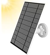 6W Solar Panel for WYZE Battery Cam Pro, Micro USB or USB Type-C Port Solar Panel Compatible with...