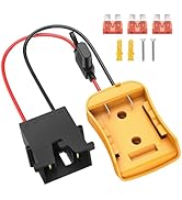 Azocek Power Wheels Adapter for Dewalt 20V Battery with Wire Harness Connector Compatible with Fi...