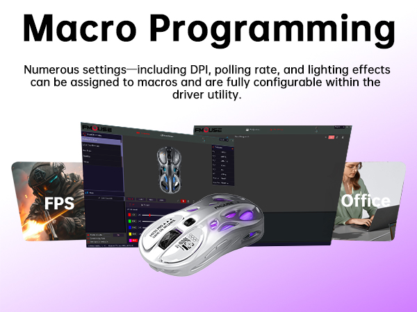 Tri-Mode Wireless Mouse (2.4G/Bluetooth/Wired)