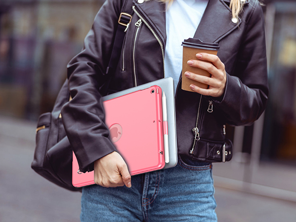 for ipad 9th case with keyboard pink 23