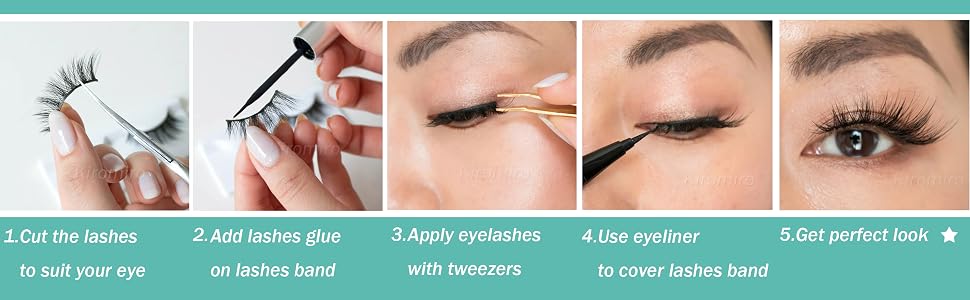 How to apply fluffy lashes