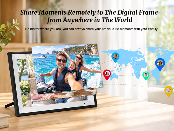 Share Moments Remotely to The Digital Frame from Anywhere in The World