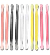 HaimiLiya 10Pcs Plastic Cuticle Pusher, Dual-end Dead Skin Nail Pusher, Gentle Plastic Pusher, Ge...