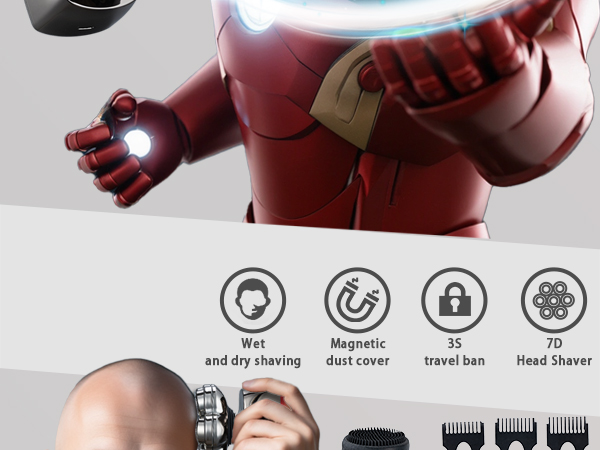 Head Shavers for Bald Men Upgraded Detachable Magnetic Head Shaver