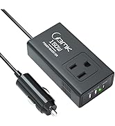 BMK 150W Car Power Inverter DC 12V to 110V AC Converter Car Plug Adapter with 2 USB and 1 Type-C ...