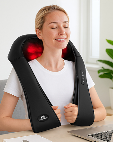 neck and shoulder massager with heat