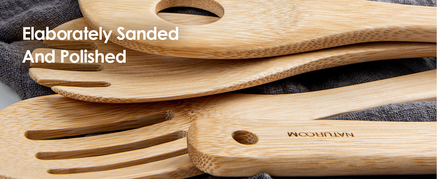 heat resistant spatulas for nonstick pans deep carbonized durable wooden cooking tools