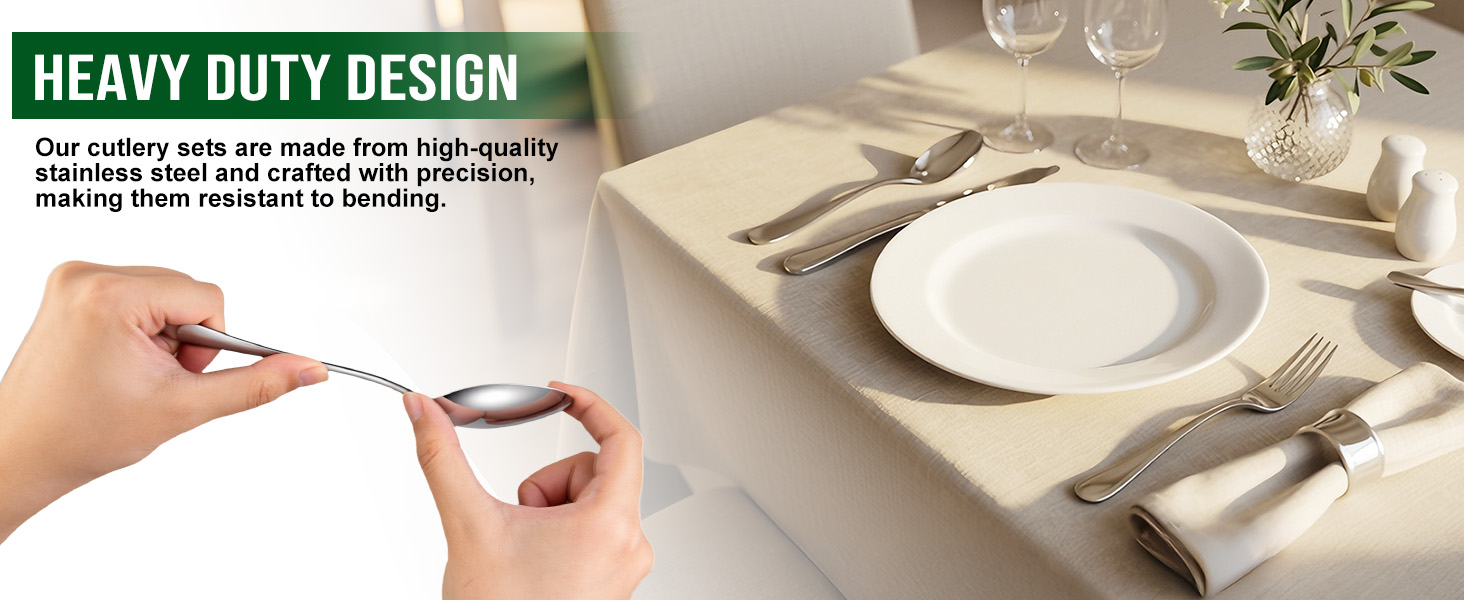 silverware set spoons and forks only