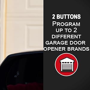 universal 2button garage door opener remotes works on 2 different rolling code brands