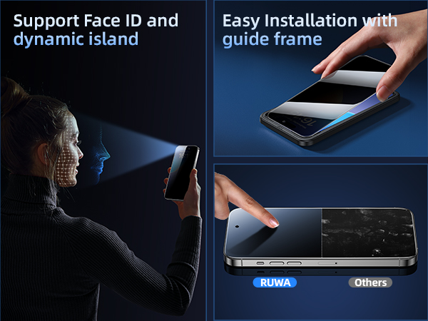 easy installation with guide frame