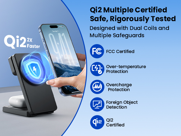 Magnetic Wireless Charger Stand for iPhone